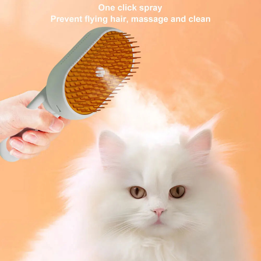 QiBeDa FellWegzauber – Haustier-Dampfbürste für sanfte Fellpflege