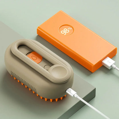 QiBeDa FellWegzauber – Haustier-Dampfbürste für sanfte Fellpflege