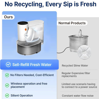 QiBeDa PureFlow – Der filterfreie Katzenbrunnen