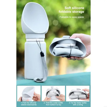 QiBeDa GoBottle Flex – Faltbare Trinkflasche für Hunde