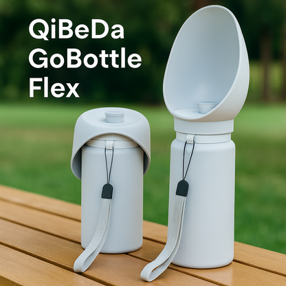 QiBeDa GoBottle Flex – Faltbare Trinkflasche für Hunde