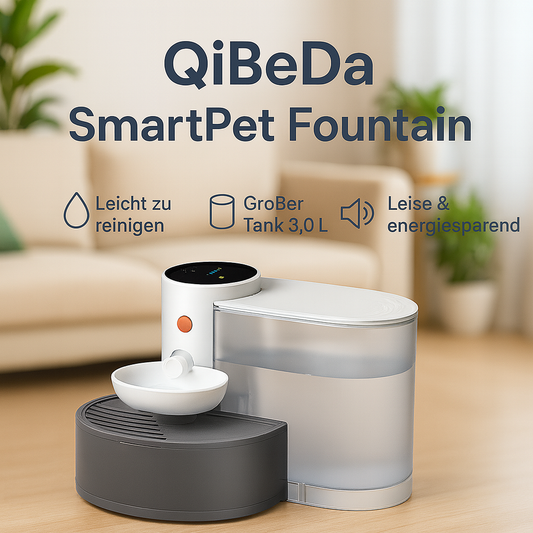 QiBeDa PureFlow – Der filterfreie Katzenbrunnen